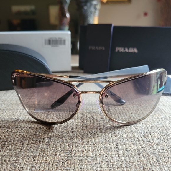 Prada Butterfly Sunglasses SPR74vs (217) - Picture 6 of 14